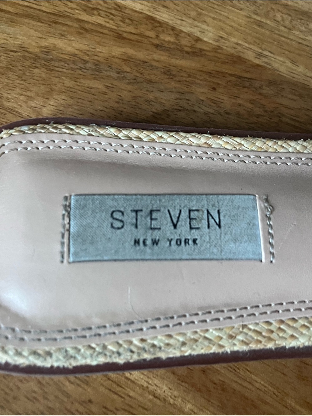 Steve Madden Beige Braided Slide Sandals - Picture 4 of 5